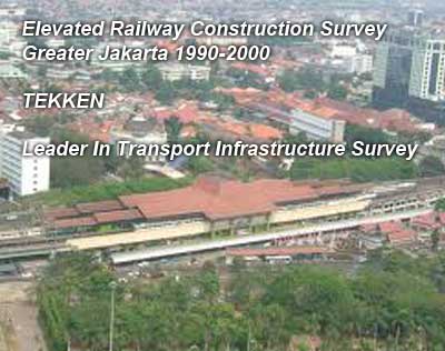 Elevated Railway Construction Survey Greater Jakarta 1990-2000
